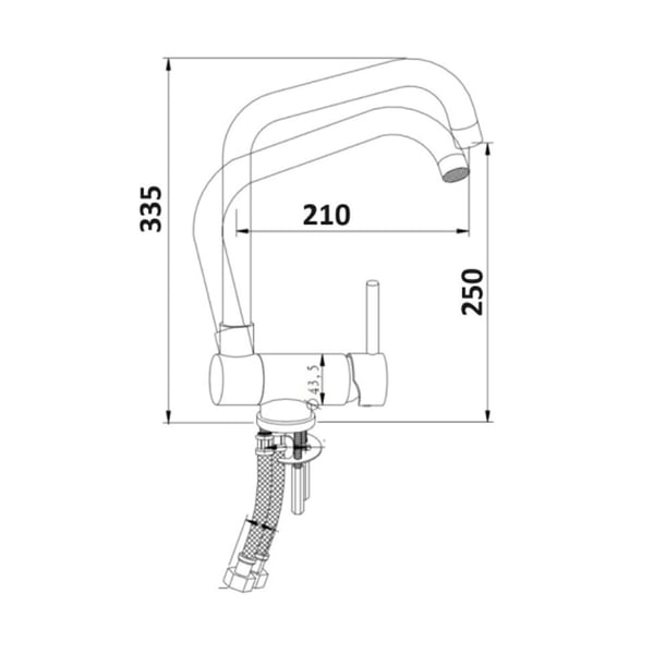 Μπαταρία νεροχύτη Black MXKWAU003NO